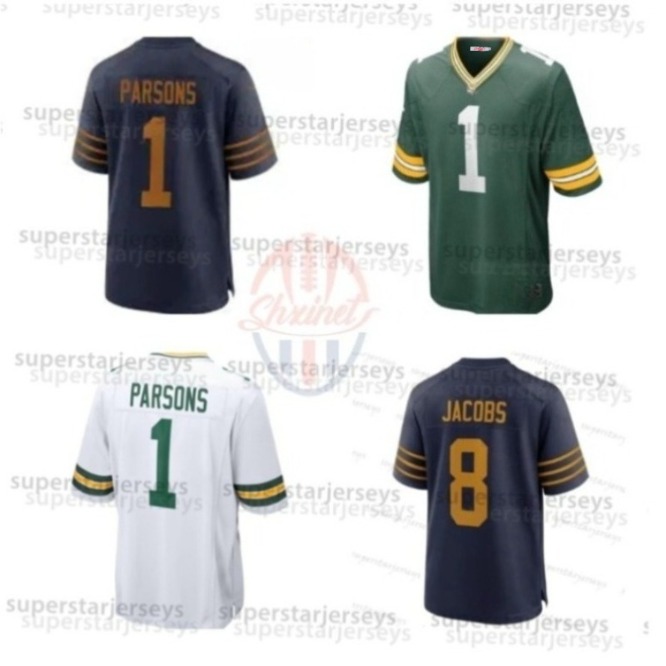 Love 10 Christian Watson 9 Josh Jacobs 8 Romeo Doubs 87 Jayden Reed 11 Xavier McKinney 29 Personalized Customized Football Jerseys Custom Any Number