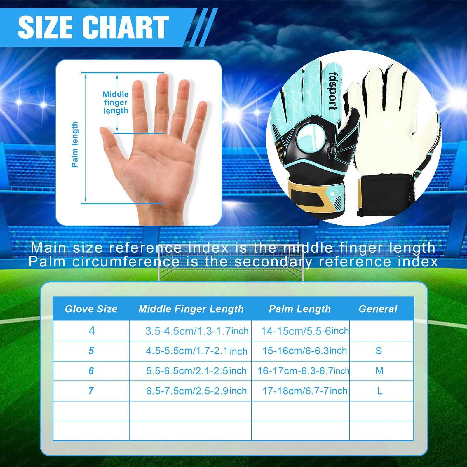 Football goalkeeper gloves childrens football gloves strong grip soft palm Pu back of handXJ250412