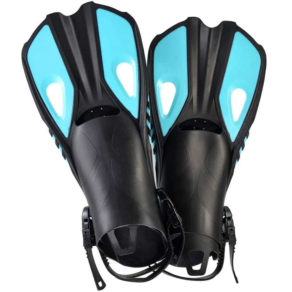 Professional scuba diving fins adult adjustable swimming shoes silicone long diving shoes single fin diving shoesY250412