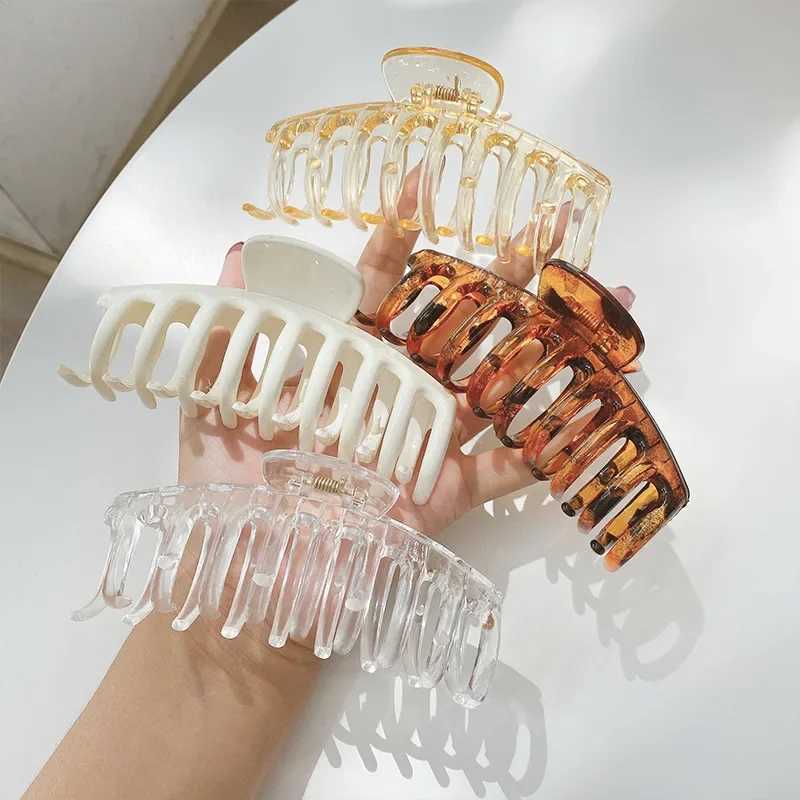 New womens oversized hair clip crab bucket girls ponytail hair clip shower clip fashionable hair accessory gift headwear Y2504012