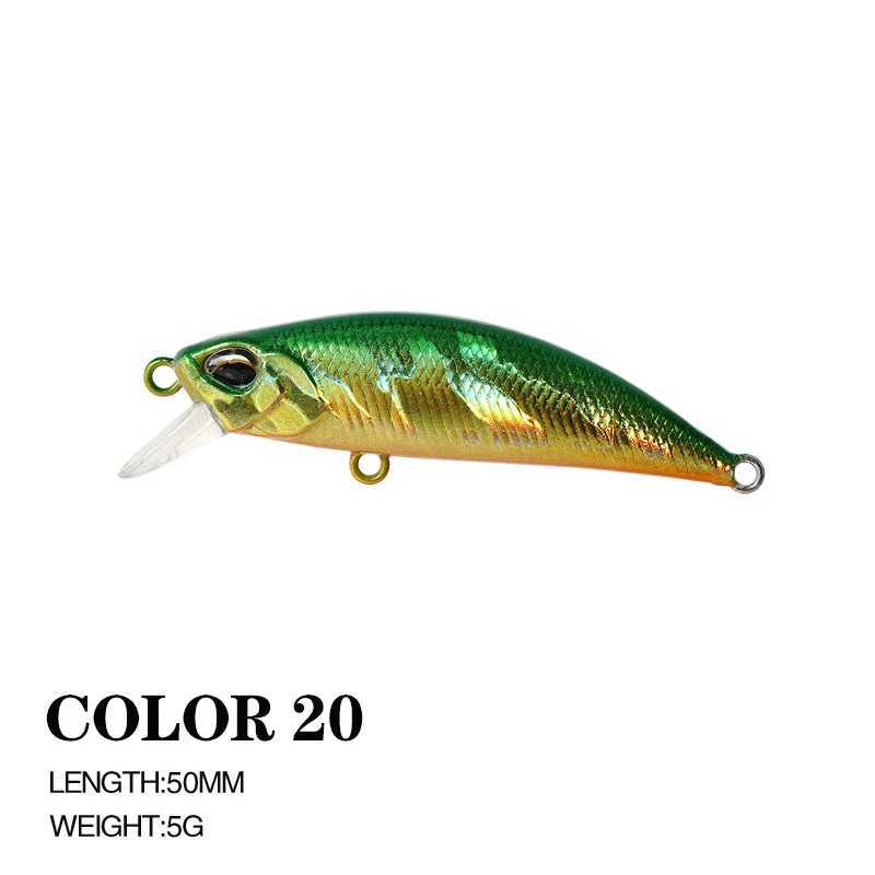 1PCS Black Minnow Lure 5cm 5g Minnow Fishing Lure Artificial Jerkbait Quality Hooks Wobbler Crankbait Fishing Lure Tackle Z250411