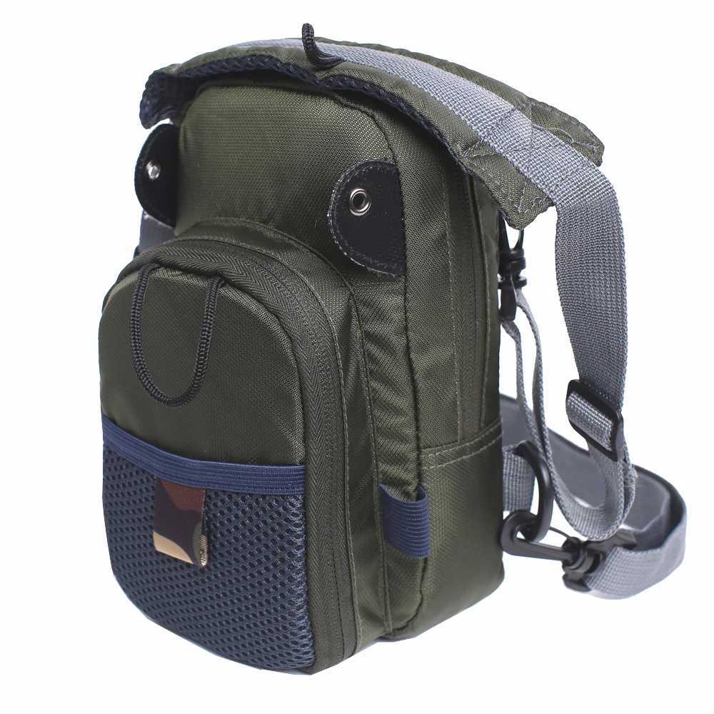 Small Fly Fishing Chest Pack Lightweight Multiple Pockets Mini Tackle Storage Waist Bag Z250411