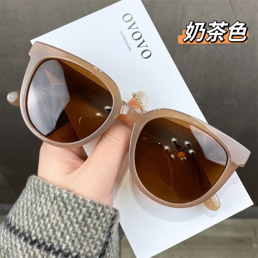 New Red Bean Liu Yifei's net red Tiktok drainage glasses UV proof sunscreen sunglasses
