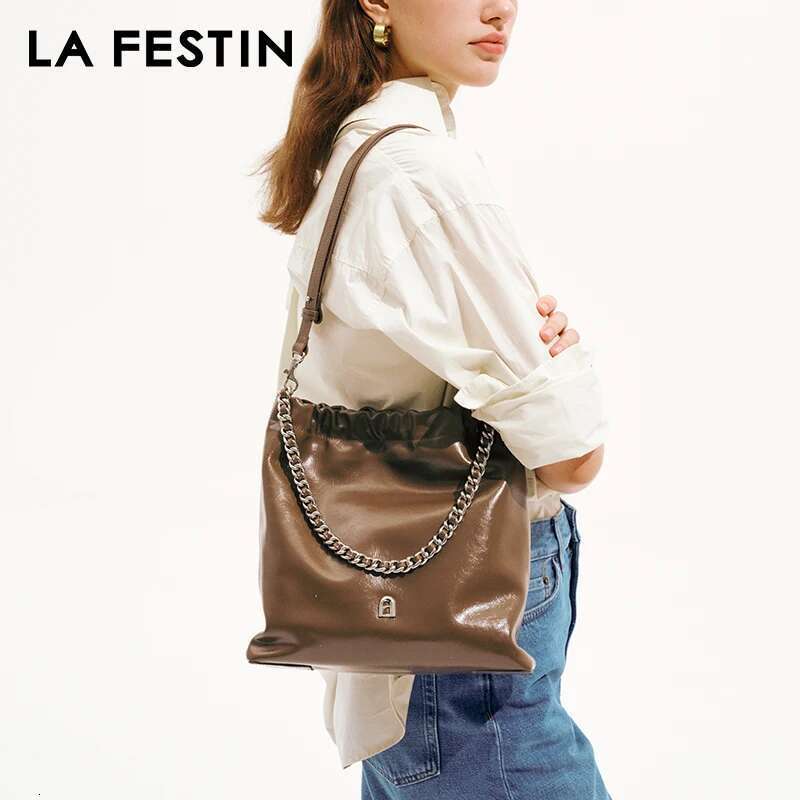 LA FESTIN Original Brand Women's Tote Bag Chain Crossbody Designer Summer Shoulder Bag