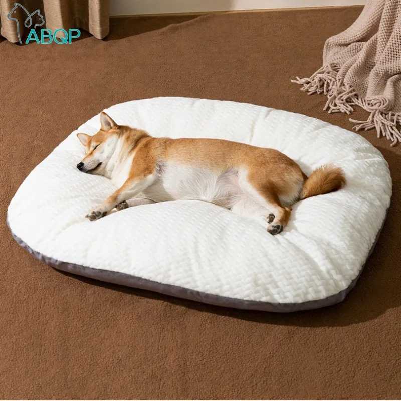 Oval dog cushion thick cushion detachable and washable dog bed winter dog house floor mat pet sleep mat X250412