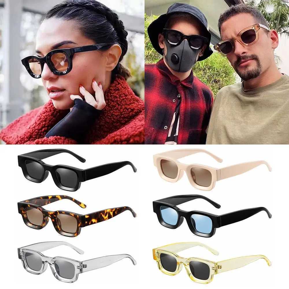 Trending Punk Square Frame Small Shades Women Sunglasses Men Sun Glasses Polarized SunglassesC250412