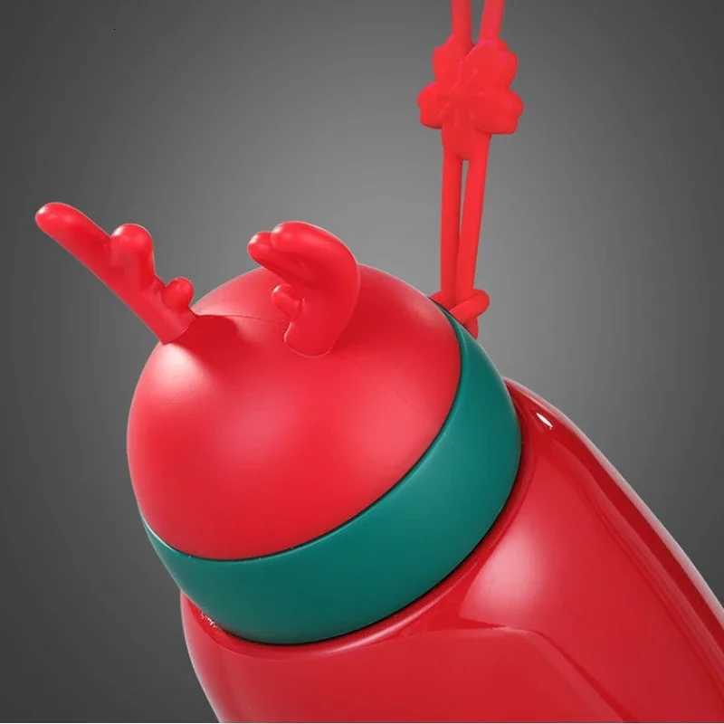 Christmas 300/330ml Christmas Thermos Cup Stainless Steel Coffee Bottles Cute Cartoon Antler Water Bottle Couple Cups Xmas New Year Gifts Y251112