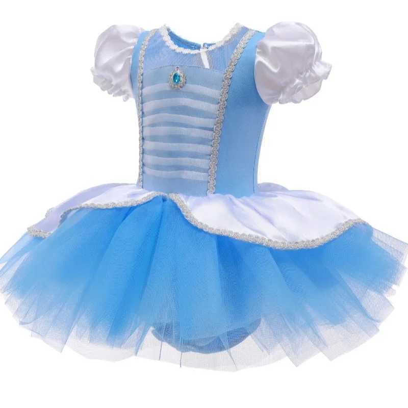 Disney New Summer Tutu Dress Ballet Performance Costume Cartoon Princess Cinderella Childrens Party Halloween Dress A205XJ250411