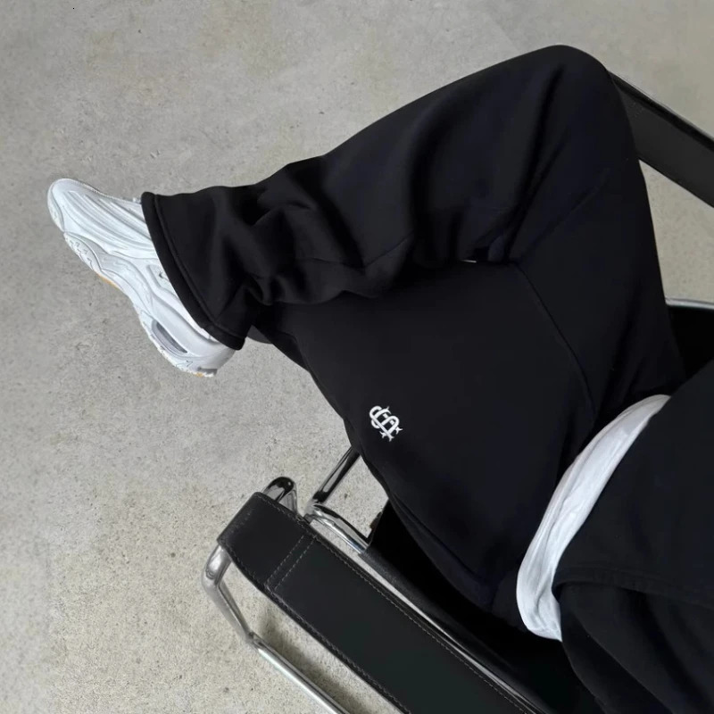 Y2K Joggers Mens Pants Streetwear Black Hip Hop Baggy Sweatpants Vintage Casual Unisex Loose Fit Men Women Trousers Cargo Pants 251111