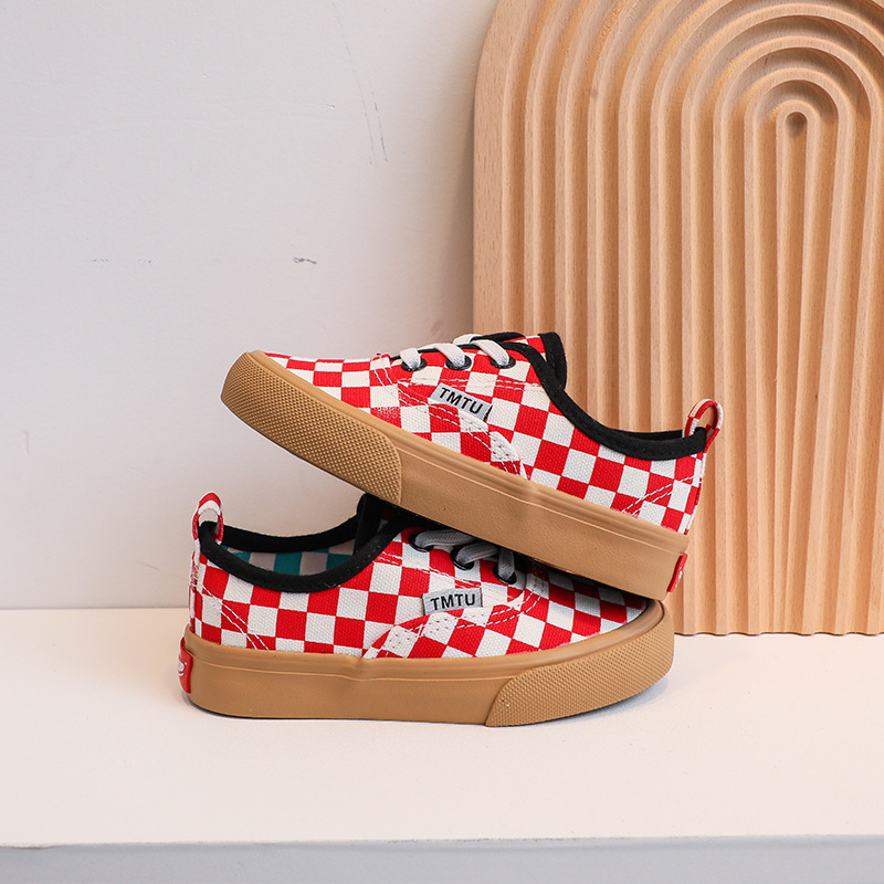 Children's Canvas Shoes 2025 New Fashion Kids Sneakers Breathable Kidszworld Boys and Girls Low-top Casual Shoes Size 25 - 37 K0246