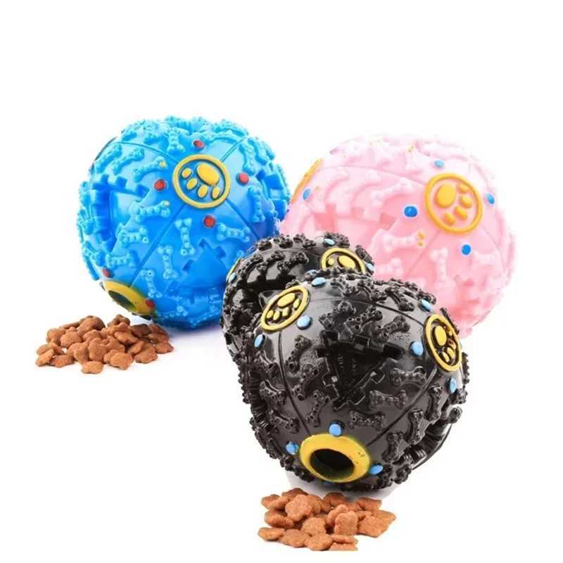 High Quality 3-color square ball pet food droplet ball pet toy dog toy sound toy squeeze ball circle T2504012