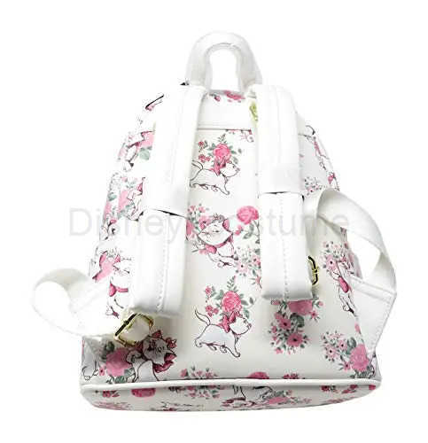 Disney Aristotle Cat Marie Floral Allover Printed Mini Backpack Villain Scene Male Sleep Beauty Backpack Childrens Backpack X250412
