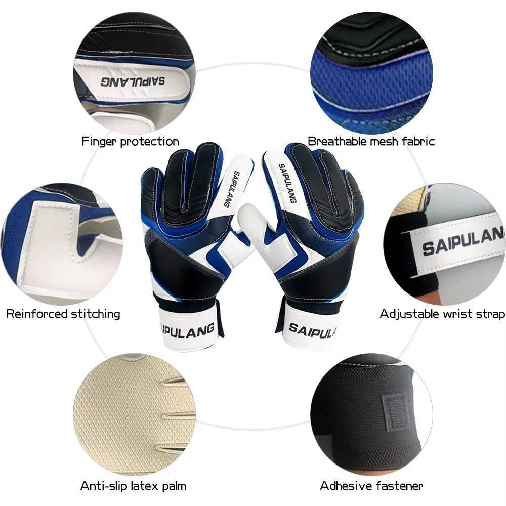 Football Goalkeeper Gloves for Kids Adult Soccer Goalie Goalkeeping Gloves Size 7/8/9 Professional Non-slip Thick Latex GlovesW251112