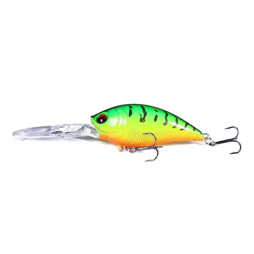 Hengjia 12.5cm 20.5g Crankbait leurre Fishing Lure Pike Carp Fishing Artificial Hard Bait Wobbler Crankbait Fishing Tackle Z250411