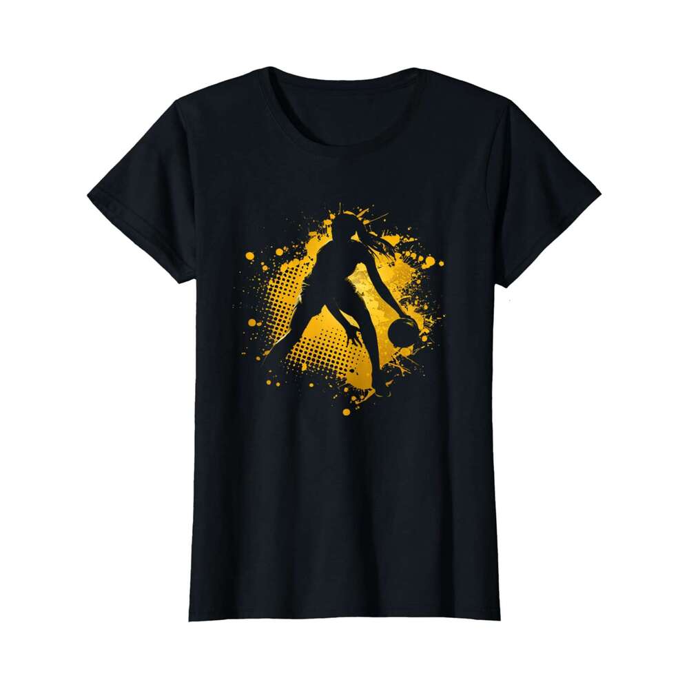 Designer T shirt Retro Female Basketball Player Vintage Baller Bball Sports - 220g T shits