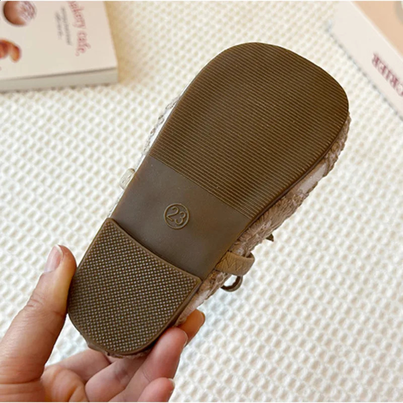 Princess Baby Girls Flats Shoes Flower Embroidery Net Childrens Ballet Apartment Elastic Band Shallow Childrens Summer Shoes 250411