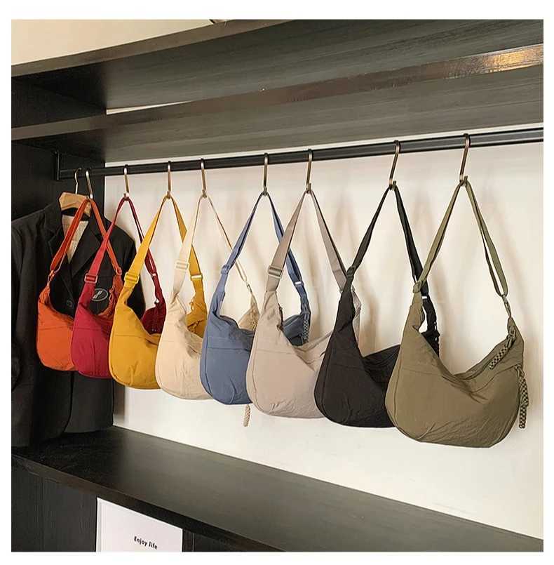 Simple large capacity cross-body schoolgirl bag shoulder cloth bag assorted dumpling bagT2511112