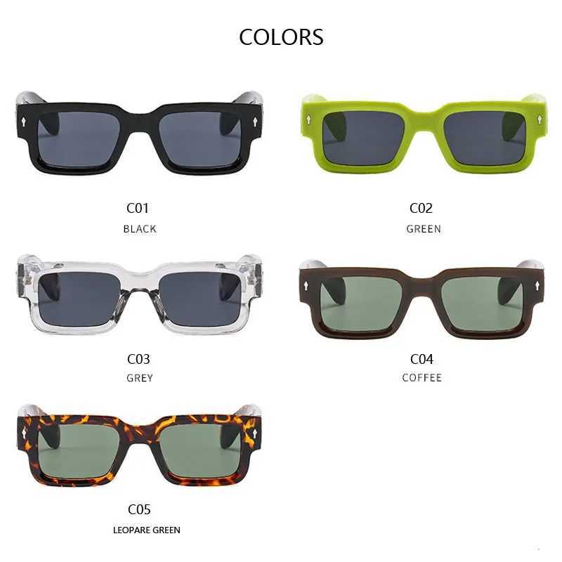 New Mens Personality Minimalist Style Sunglasses Fashion Cool Retro Rectangle Glasses Oculos De Sol Femino Z250411