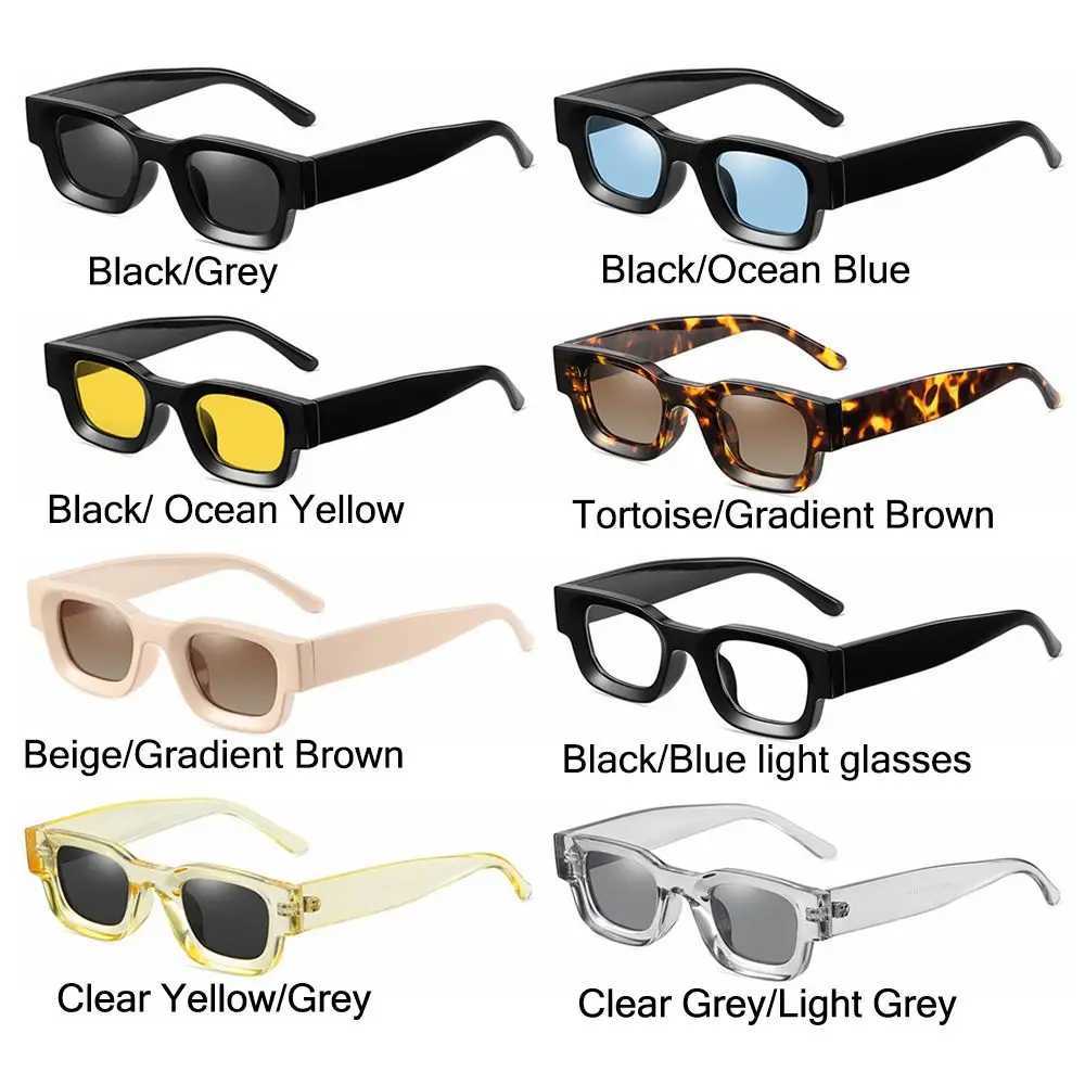 Trending Punk Square Frame Small Shades Women Sunglasses Men Sun Glasses Polarized SunglassesC250412