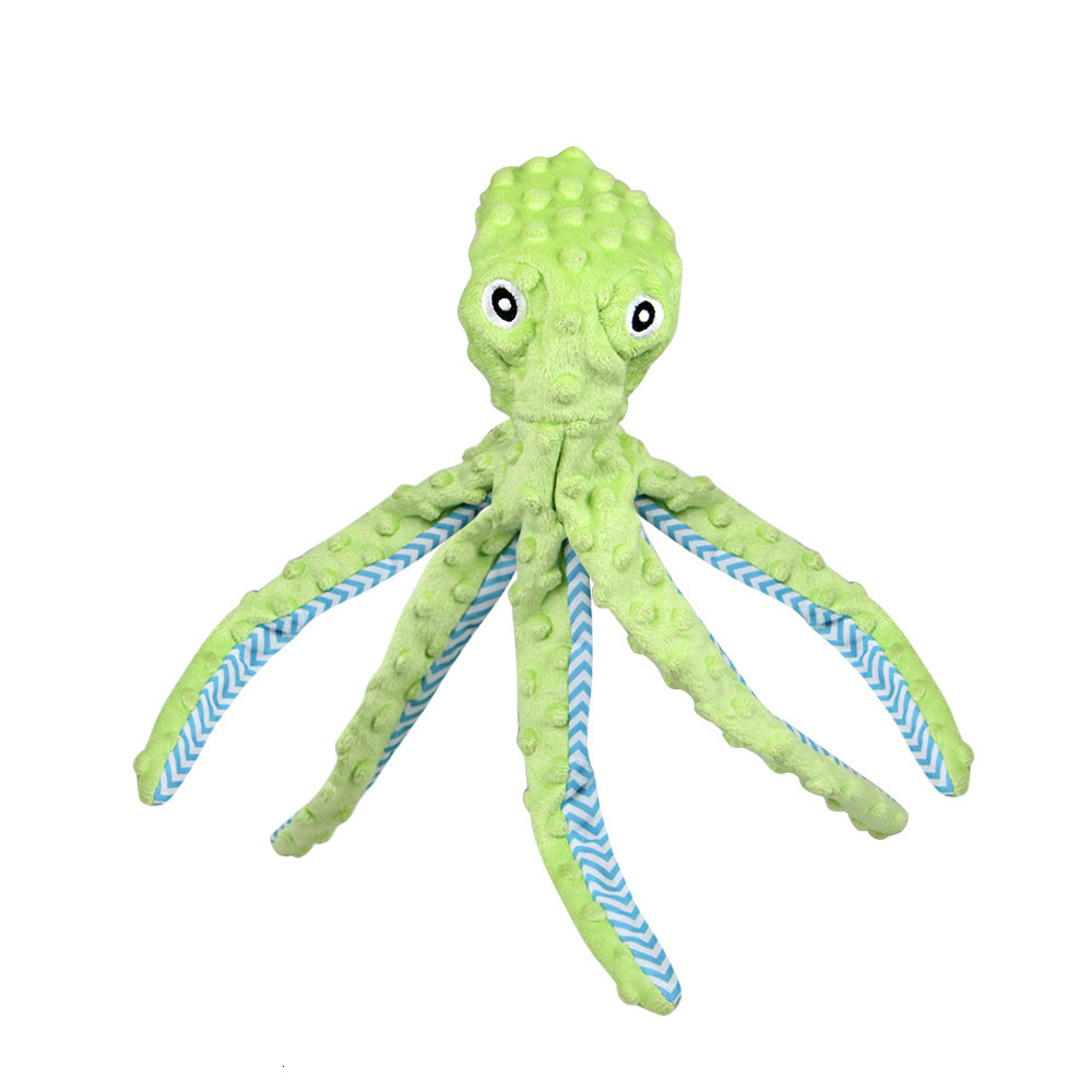 Amazon Cross border Teddy Dog Toys Pet Plush Octopus Voice Making Dog Toys Grinding Teeth Resistant Cat and Dog Supplies