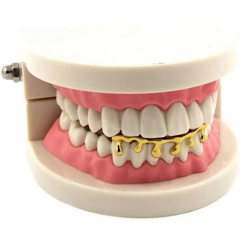 1-piece water droplet bracket galvanized tooth cover lower grille hip-hop bracket water droplet bracket W250412