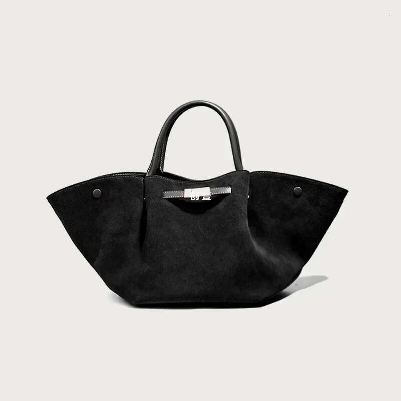Designer Bag Chamois Suede Leather Large Capacity Brand Design Women's Shoulder Bag Solid High-End Shopping Fashion Ladies Handbag