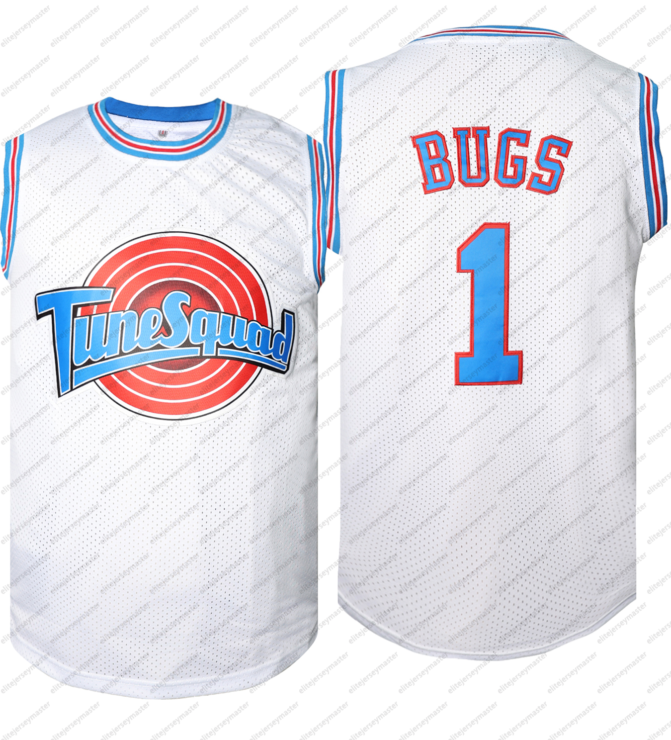 In stock Tune Squad TAZ BUGS TWEETY D.DUCK LOLA TAZ MURRAY Basketball Jerseys Double Stitched Name Number comfortable and breathable sports basketball
