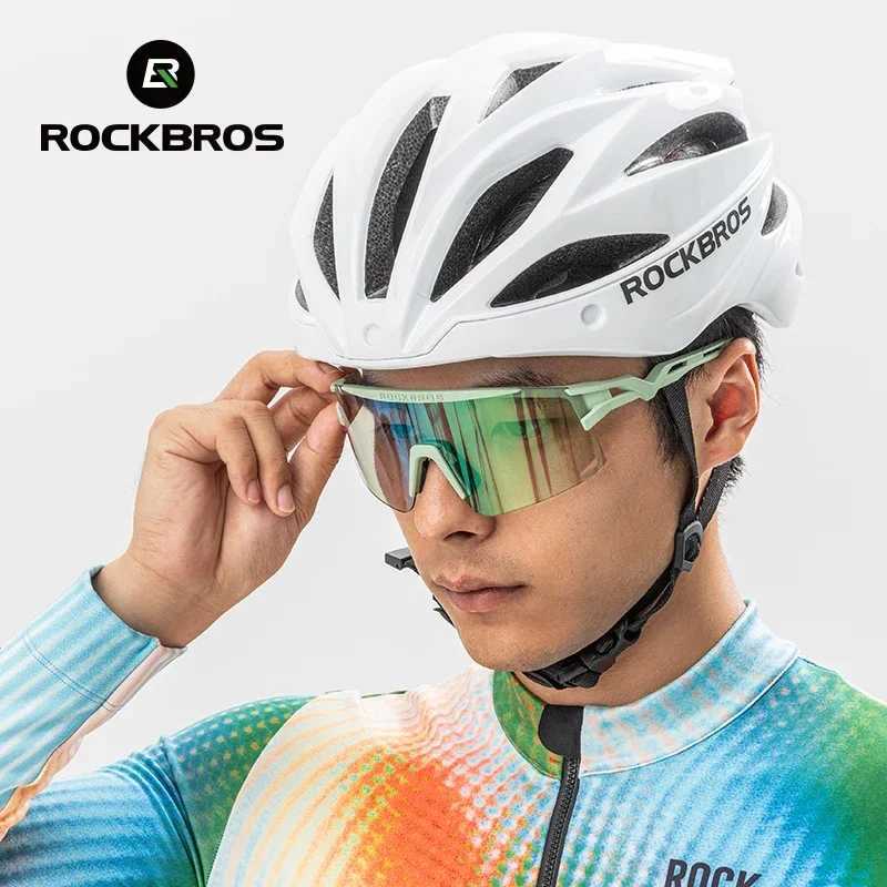 ROCKBROS New Cycling Glasses Ultralight Photochromic Anti-Fog Cycling Sunglasses MTB Road Outdoor Sports UV Protection GogglesC250411