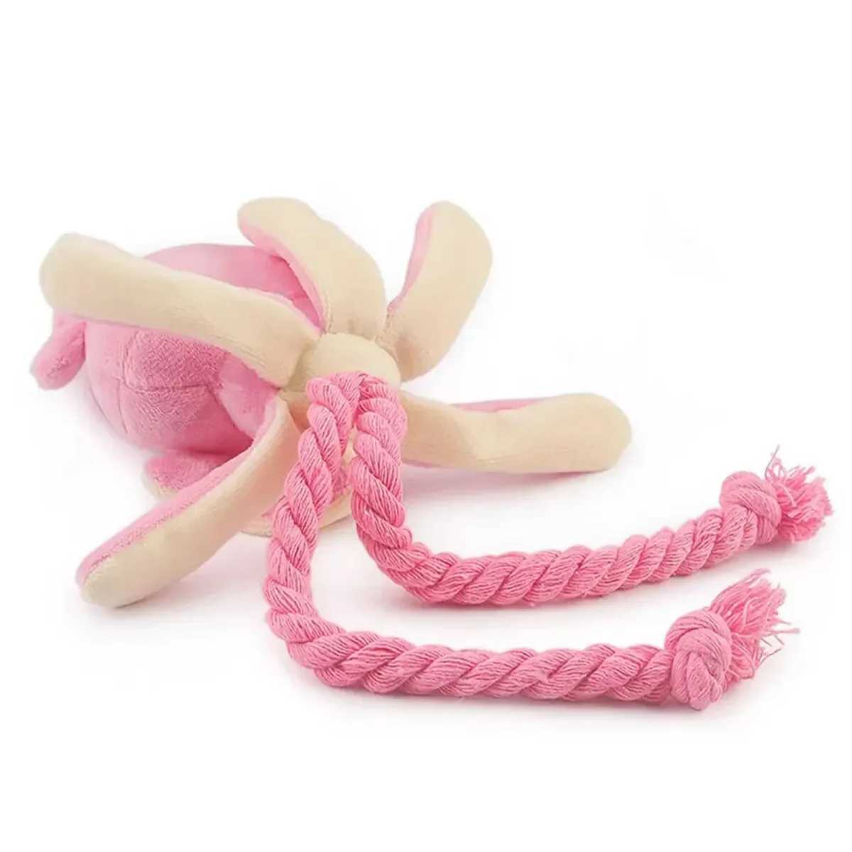 High Quality Supreme pet octopus plush rope toy is bite resistant fun interactive suitable for indoor and outdoor use T2504012