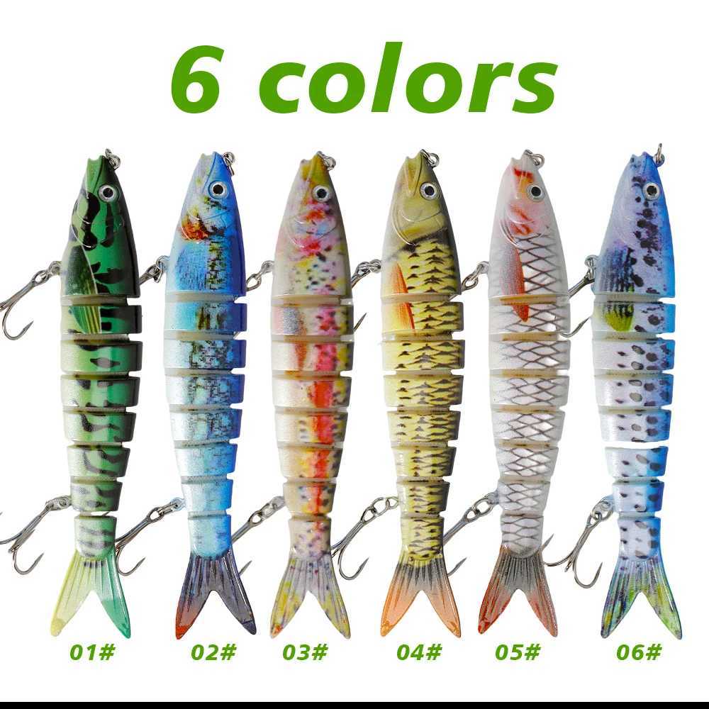 TOLU 20g/13.5cm Sinking Wobblers Fishing Lures Jointed Crankbait Swimbait 8 Segment Hard Artificial Bait For Fishing Tackle Lure Z250411
