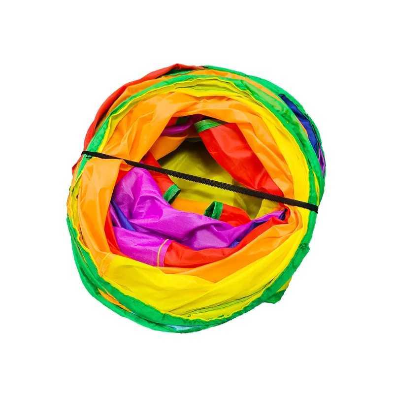 New Creative S Way T Way Cat Play Tunnel Folding Indoor Pet Interaction Tunnel Kitten Exercise Supplies Y250412