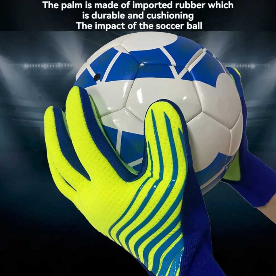 Loogdeel Childrens Thick Goalkeeper Gloves Latex Football Finger Protect Adult Soocer Training Breathable Goalkeeper GlovesW251112