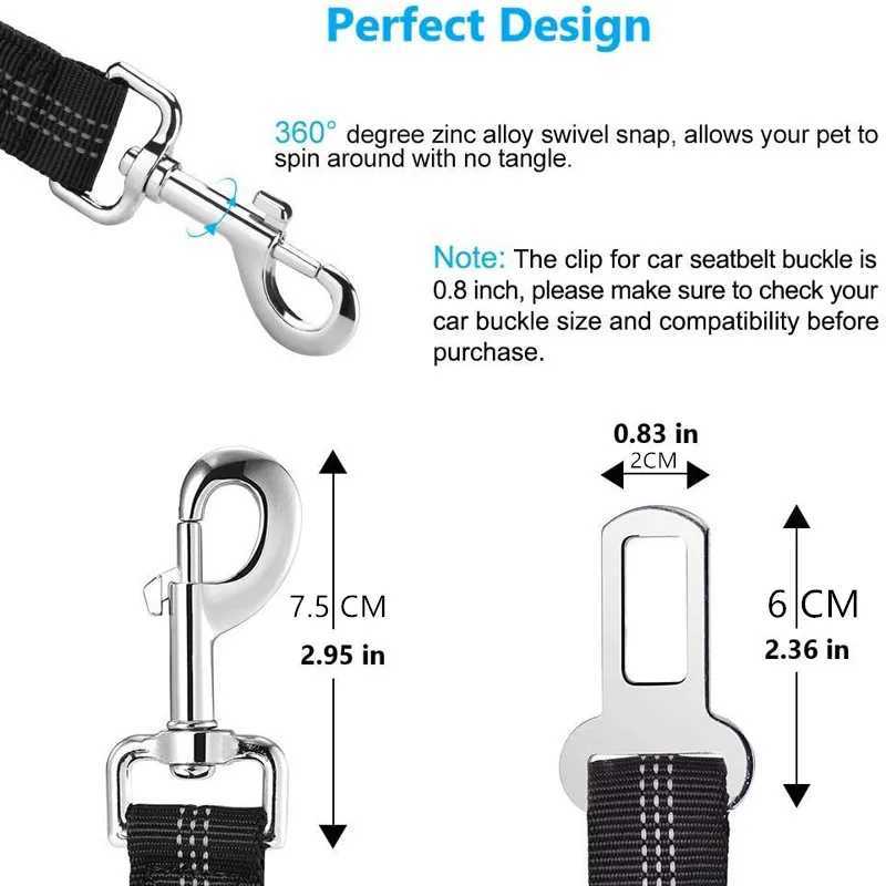 Adjustable pets cats dogs car seats pet seats vehicles dog harnesses lead clips safety Lr towing dog collars dog accessories Y250412