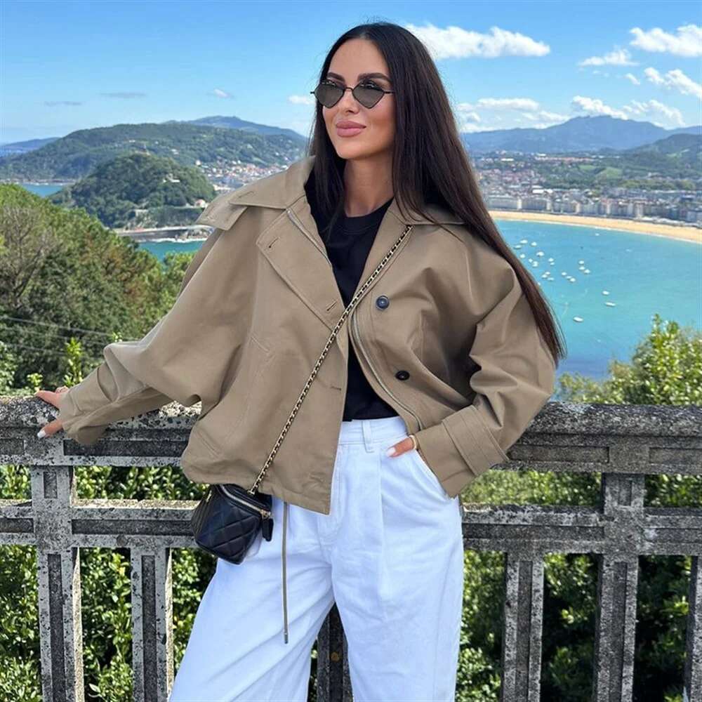 Designer Clothes Pb&Za2024 Autumn New Women's Clothing Temperament Commuting Loose And Simple Hooded Long Sleeved Short Jacket