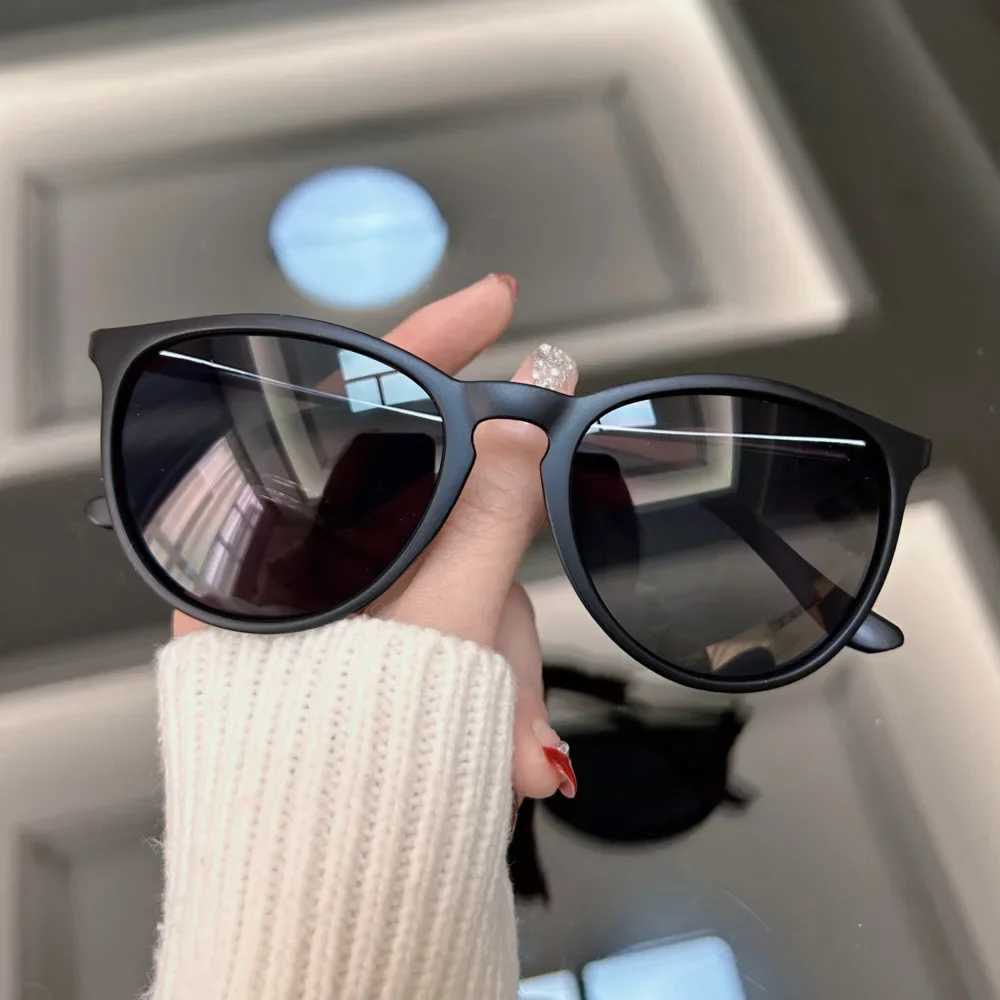 Fashion Round Sunglasses Men Brand Designer Vintage Sun Glasses Male Black Retro Cat Eye Frame Outdoor Driving Oculos De Sol Z250411