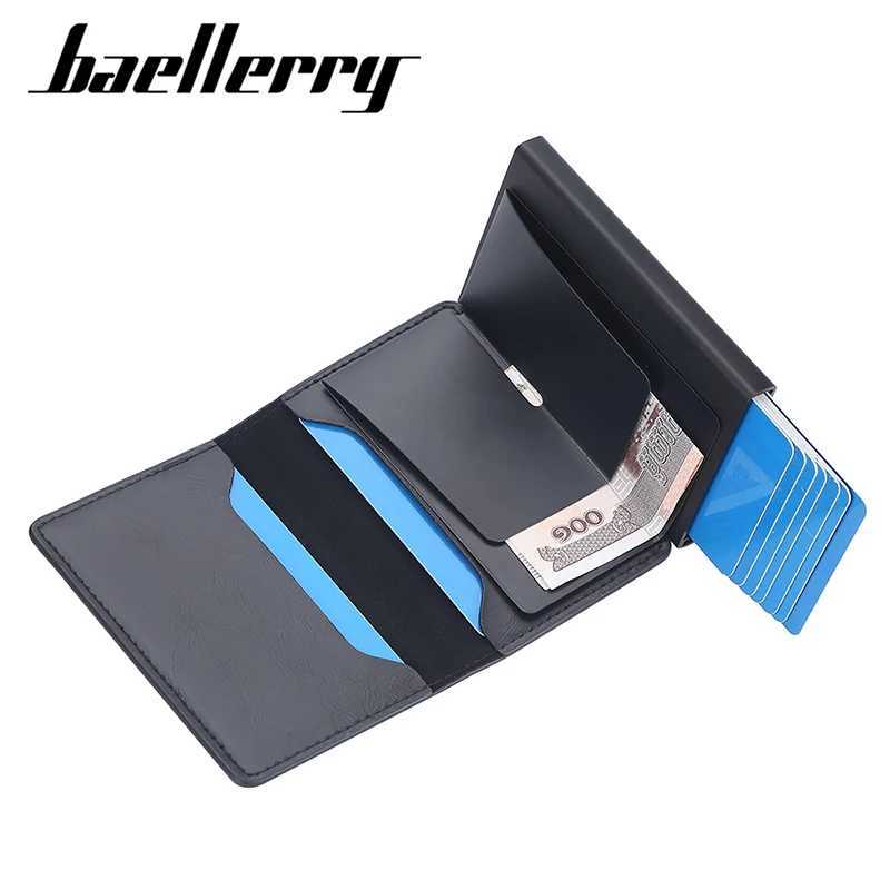2024 New RFID Short Mens Wallet Free Name Carving Mini Ultra Thin Card Holder Mens Wallet High Quality Mens Pop up Wallet Z250411