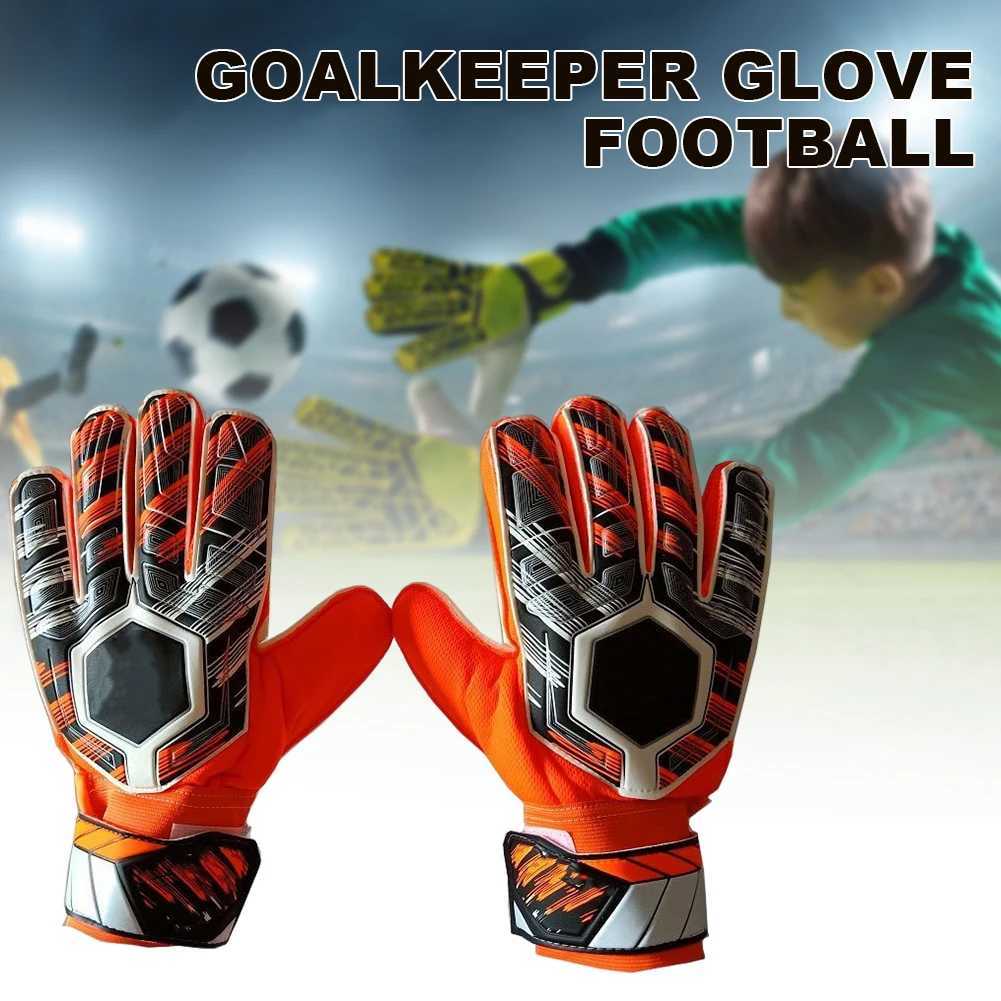 Professional goalkeeper gloves mens adult womens childrens football soccer goalkeeper gloves anti slip thick latex gloves finger protection glovesXJ25
