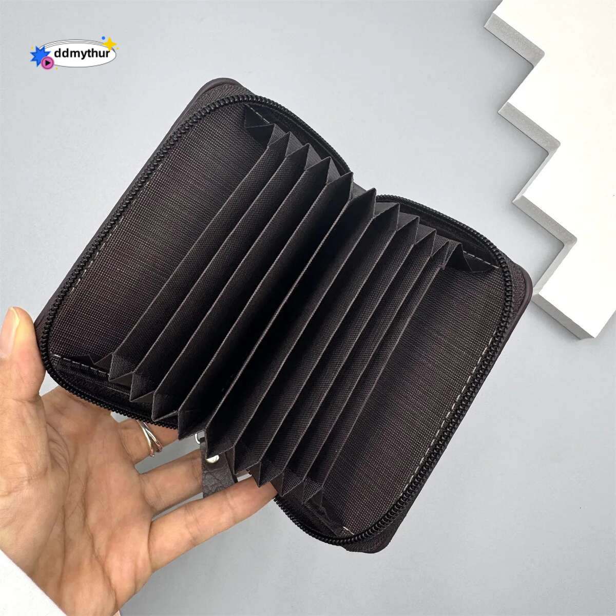 11 Detents Cards Holders PU Business Bank Credit Bus ID Card Holder Cover Coin Pouch Wallets Bag Organizer ddmythur
