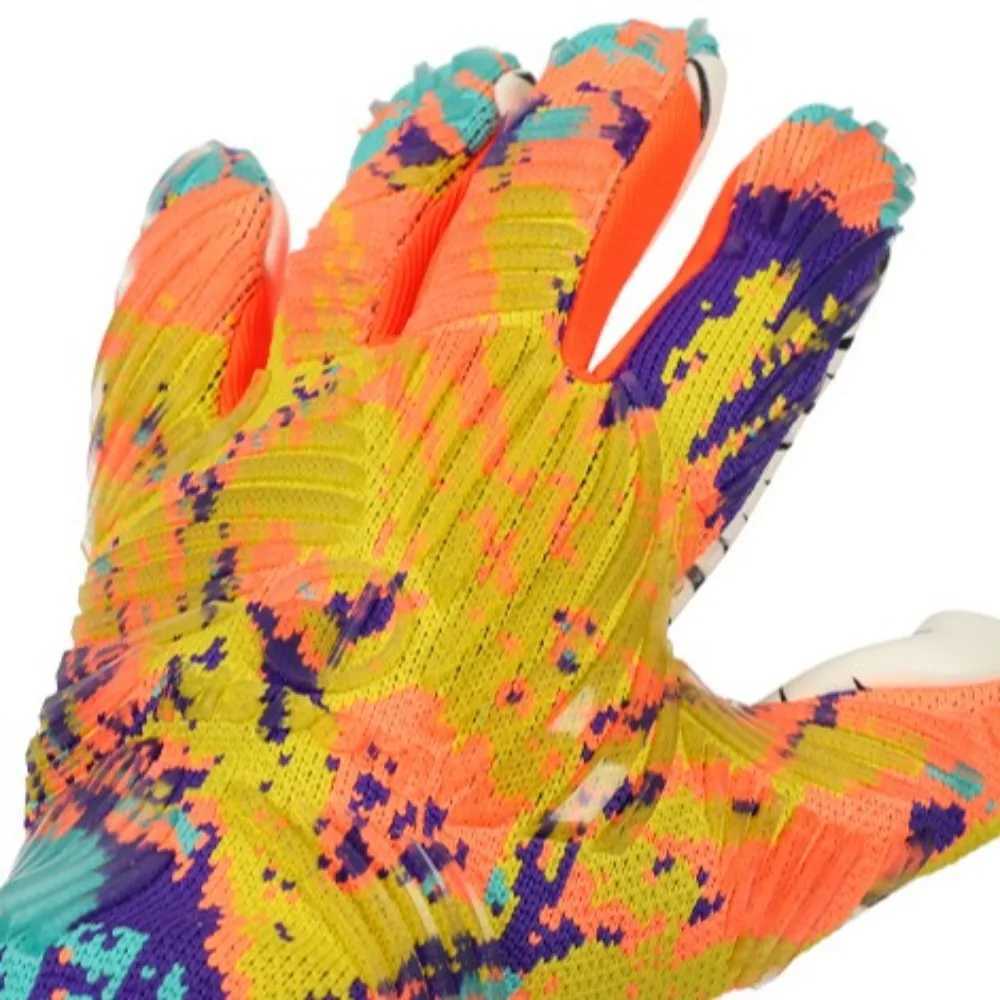 Anti slip goalkeeper gloves with thick protection for fingers professional football goalkeeper glove pads for childrenXJ250412