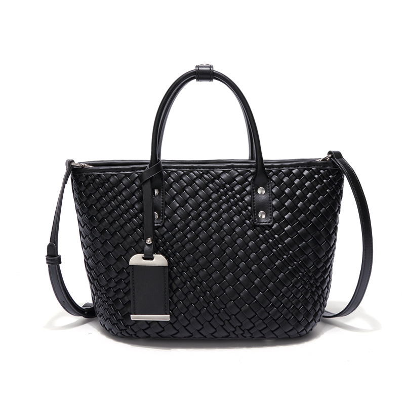 Woven Bag Women's Vintage Fashion Large Capacity Tote Bag Designer Single Shoulder Crossbody Tote Bag