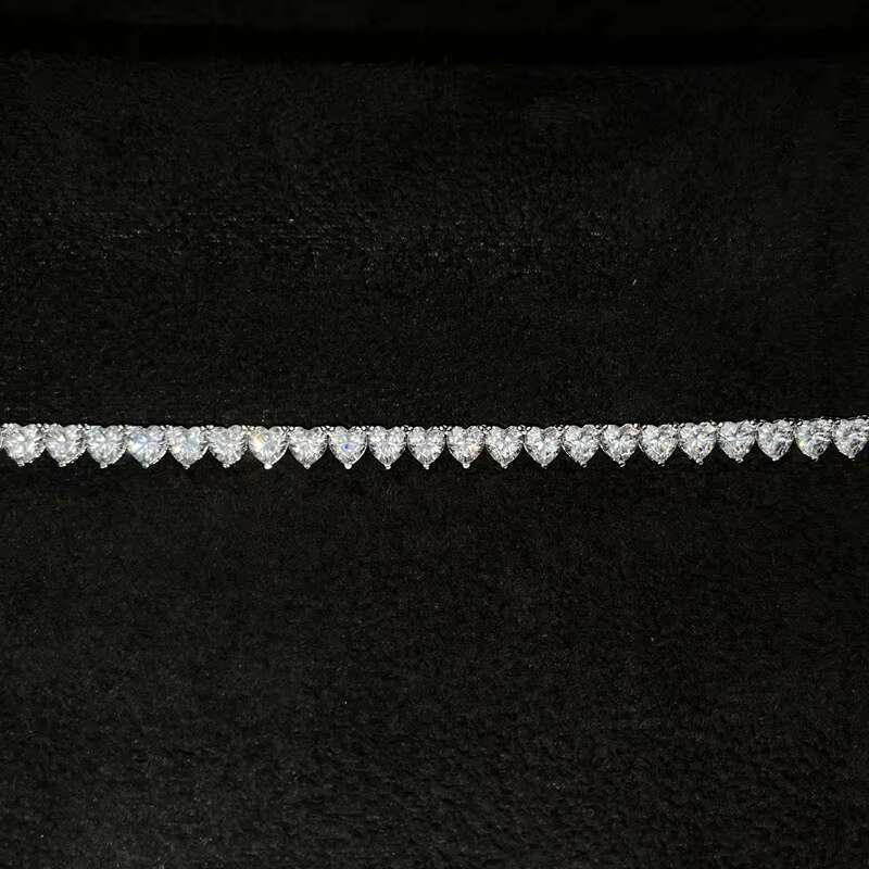 Cheapest Price Hip Hop 925 Sterling Silver 3mm 4mm 5mm 6mm Moissanites Diamond Necklace Tennis Chain