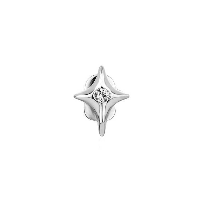 Hiphop Silver/Gold Plated Grillz Shining Crystal Star Grillz Punk Fashion Mens Dental Grills Halloween Party Decoration W250412