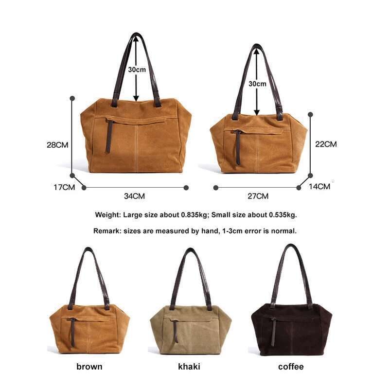 Designer Bag Wholesale Women Suede Tote Lady 2024 Fall Winter Frosted Split Leather Large Capacity Fashion Handbag Female Trendy Shoulder Bag