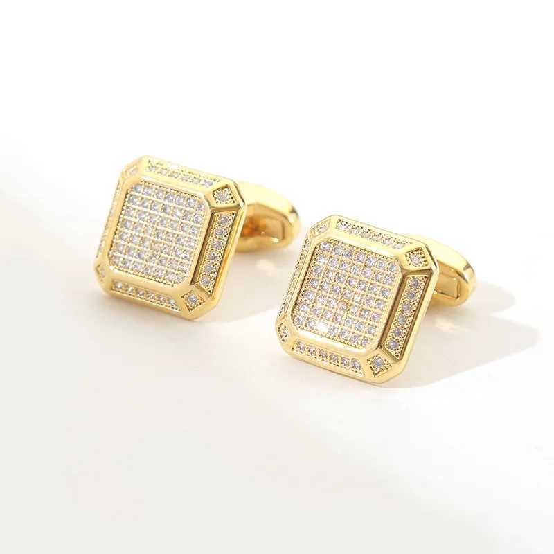 Wedding Cufflinks Zircon Rhinestone Mens Gifts Business Banquet Office Set Accessories Button Fashion French Shirt CufflinksT250412