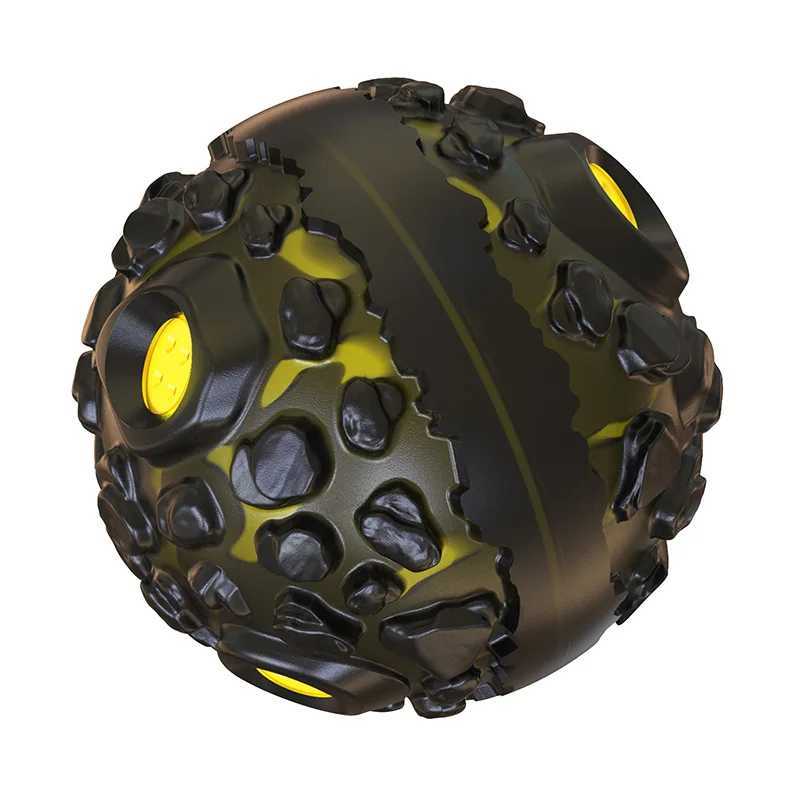 Natural dog chewing toy teeth cleaning pet rubber ball rolling interactive squeezing chewing small medium and large dog activity game Z250412