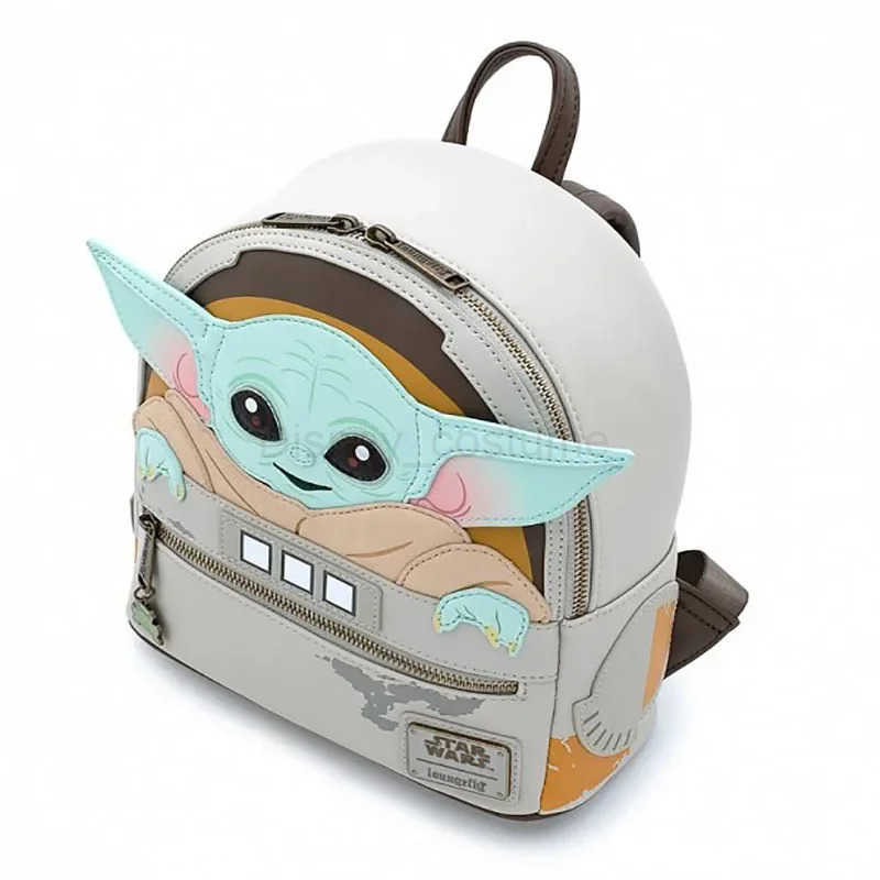 Disney Loungefly Disney Star Wars Yoda Mini Cartoon Cute Backpack Childrens Travel Bag School Bag Holiday Gift X250412