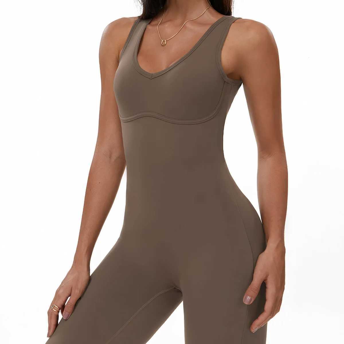 Women Jumpsuit Gym Set Training Yoga Suit Sportswear Sports Jumpsuit Fitness Rompers Stretch Workout Bodysuits J251112