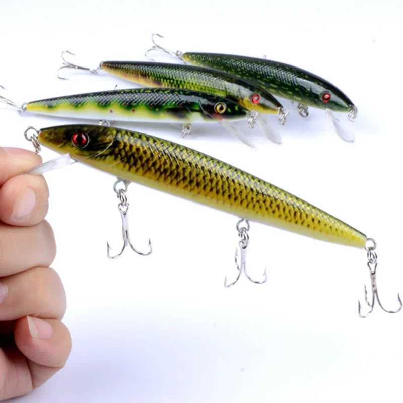 1Pc 12cm 13.5g Minnow Fishing Lures Floating Wobbler Swimbait Artificial Hard Bait for Bass Pike Crankbait Tackle With Hooks Z250411
