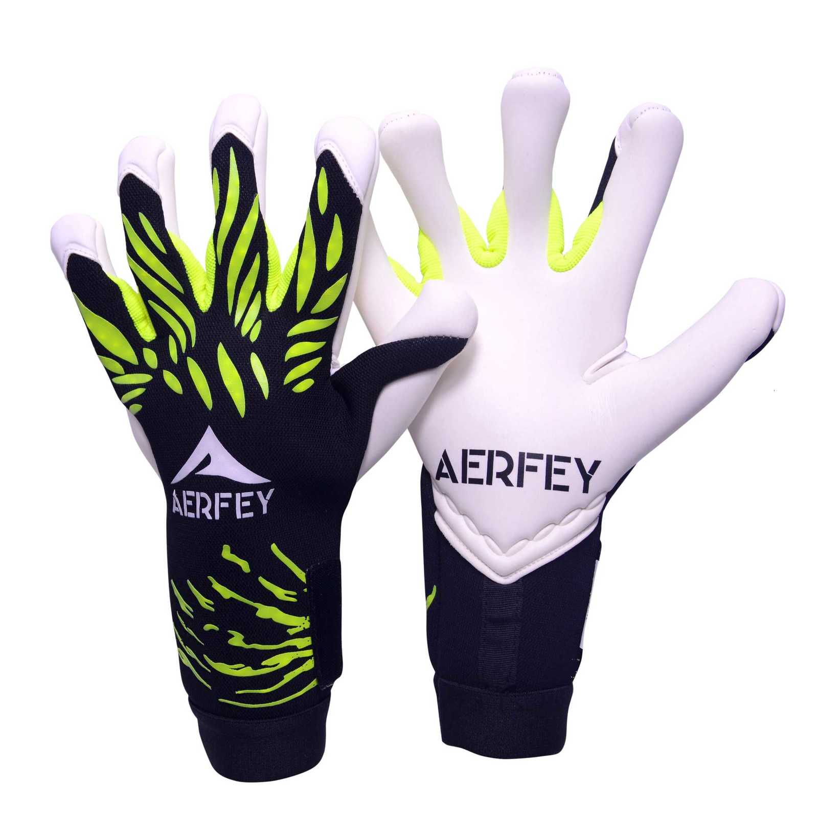 AERFEY Goalkeeper Gloves Strong Grip for Soccer Goalie Goalkeeper Gloves with Football Gloves for Kids Youth and AdultW251112