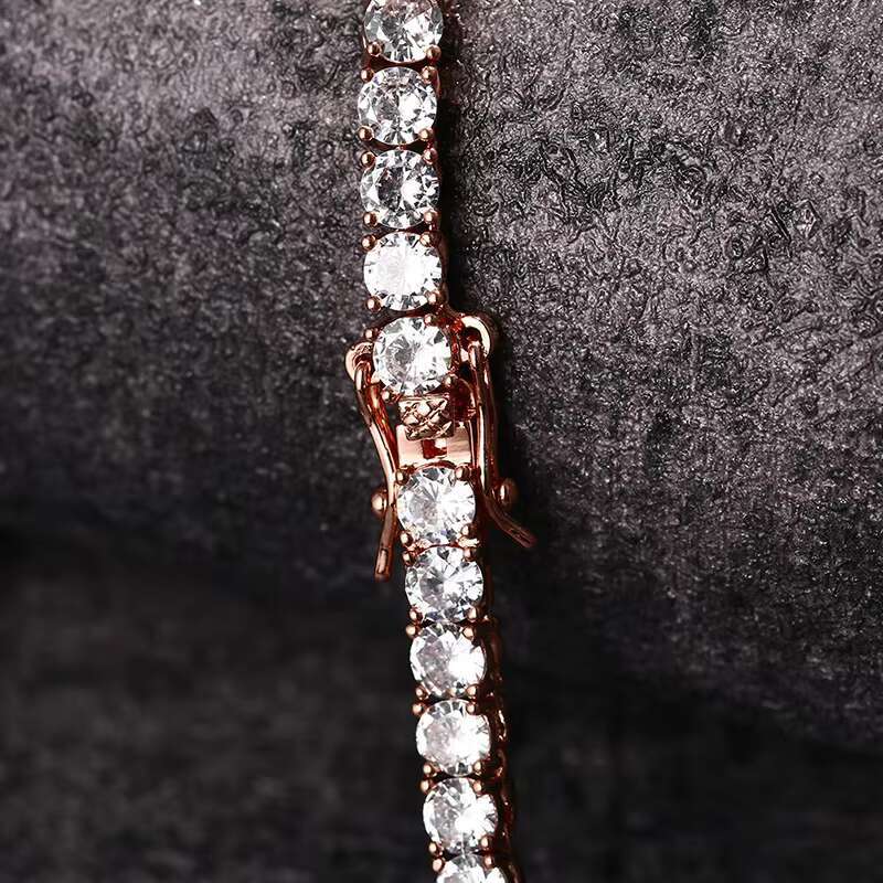 3 4 5 6mm Fine Jewelry Necklaces Tennis Necklace Bracelet Brass Stainless Steel AAA Zircon Hip Hop Iced Out Men Women Jewellery